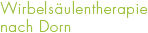 Wirbelsäulentherapie nach Dorn